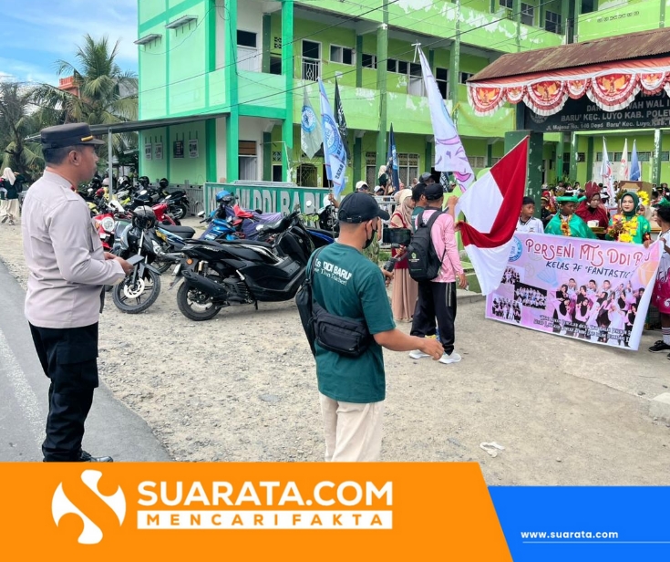 Devile Porseni MI–MTs DDI Baru Berlangsung Meriah, Polsubsektor Luyo Pastikan Keamanan