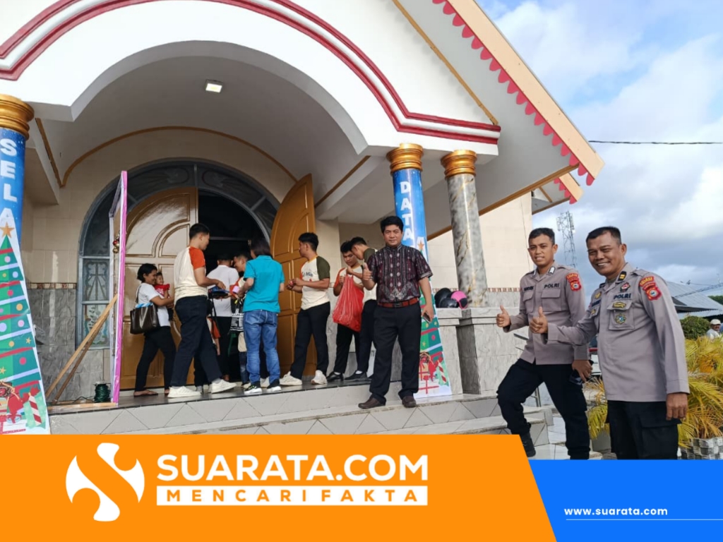 Polsek Soreang Berikan Pengamanan Ibadah Natal Sekolah Minggu Gereja Toraja