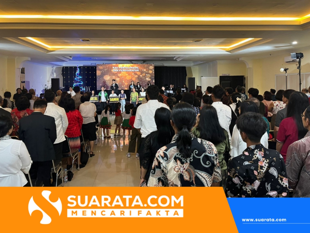 Ratusan Jemaat GKI Parepare Ikuti Ibadah Natal di Dinasty, Polres Parepare Berikan Pengamanan Ketat