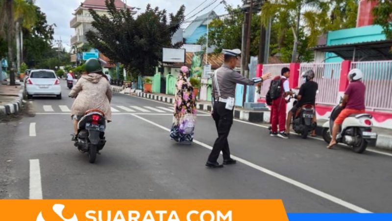 Pengaturan Pagi Sat Lantas, Berikan Pelayanan Keselamatan Berkendara