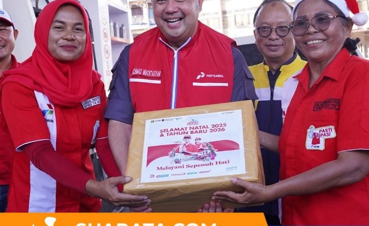 Pertamina Patra Niaga Sulawesi Hadirkan Santa Claus di SPBU Pertamina Manado, Pelanggan Rasakan Natal yang Berbeda