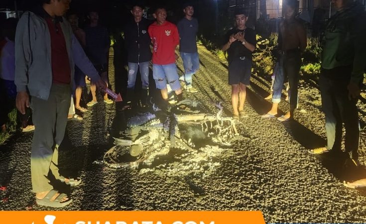 Keributan Tengah Malam di Campalagian Berujung Pembakaran Motor