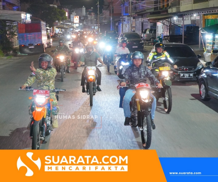 Patroli Skala Besar, Forkopimda Sidrap Keliling Pastikan Situasi Aman