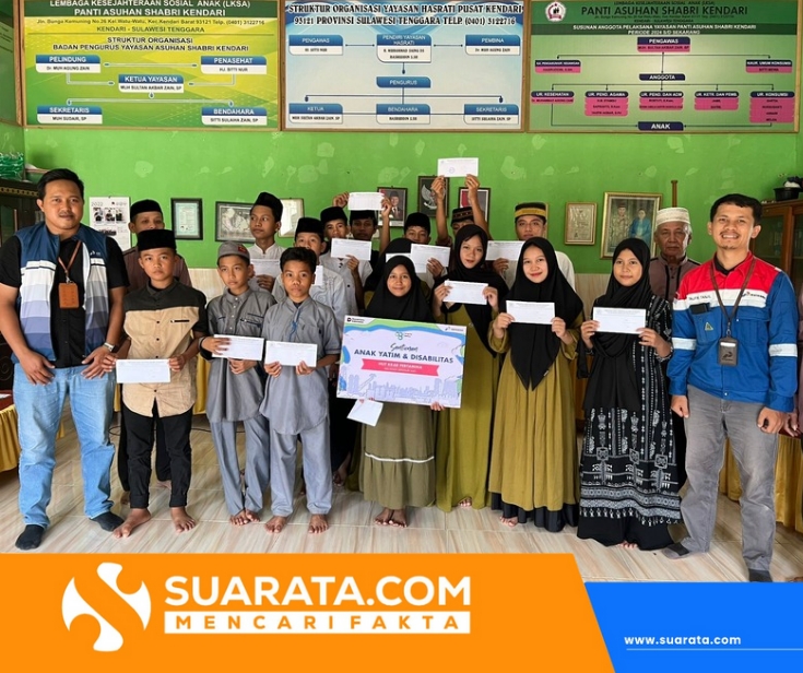 Pertamina Patra Niaga Sulawesi Hadirkan Senyum di Panti Asuhan Kendari, Masih Dalam Rangka HUT ke-68