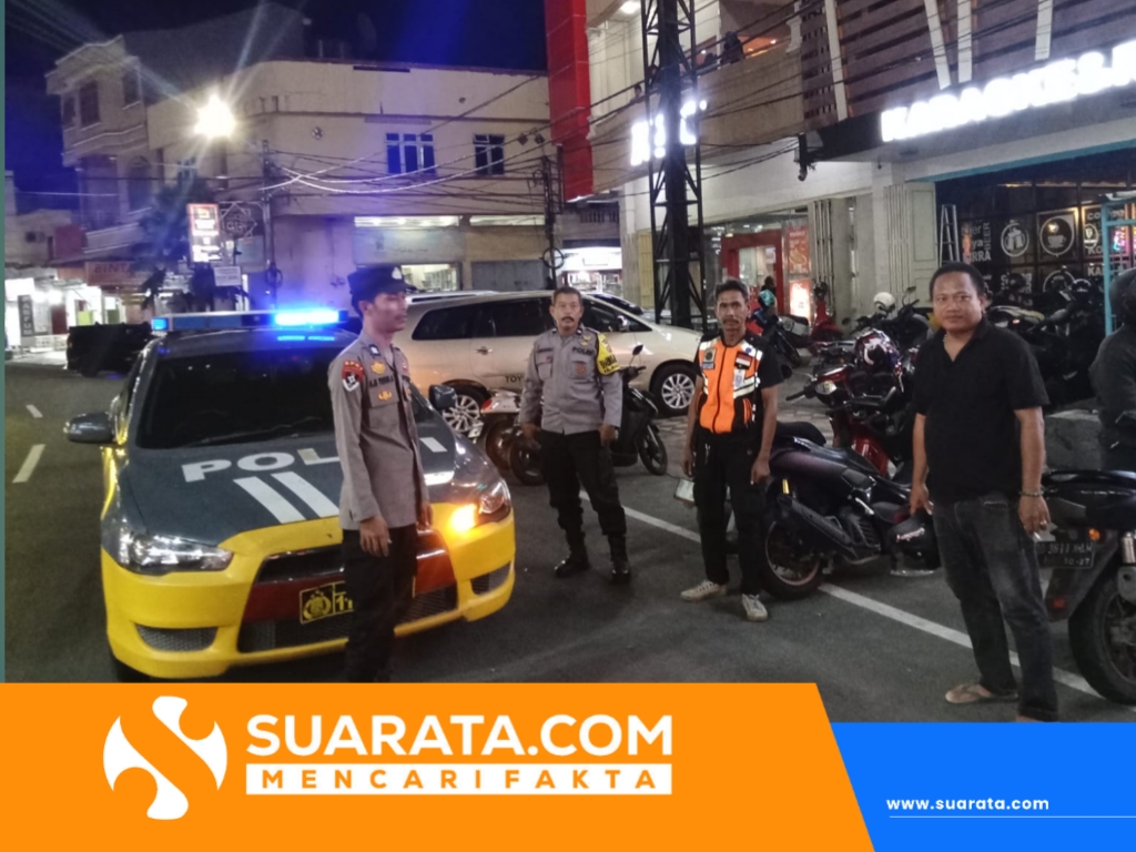 Polsek KPN Laksanakan Patroli Blue Light Dukung Operasi Lilin 2025