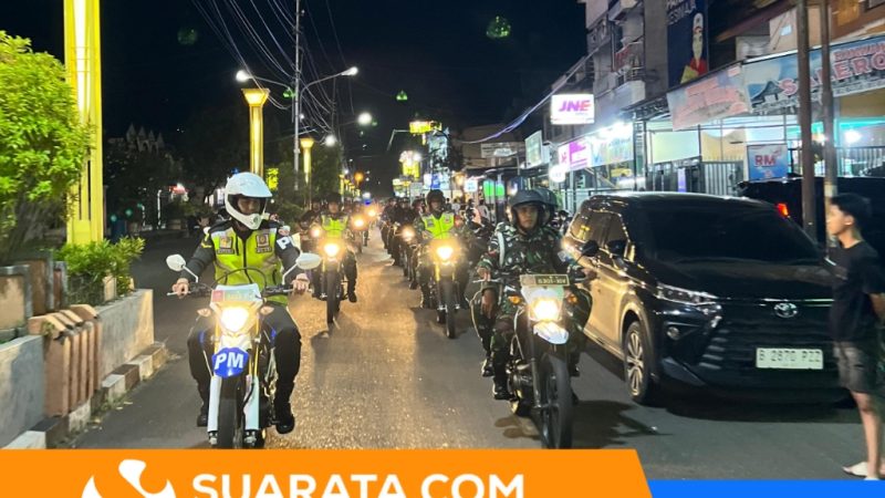 Polres Parepare Gelar Patroli Skala Besar, Aparat Terpadu Siap Amankan Malam Pergantian Tahun