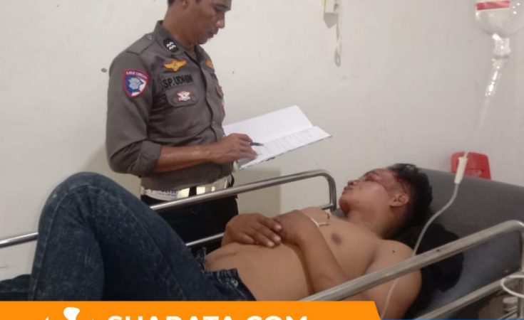 Tabrakan Tiga Sepeda Motor di Wonomulyo Polman, Tiga Pengendara Luka-luka