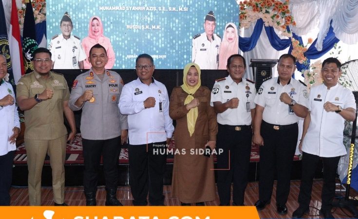 Sertijab Kepala Rutan Kelas IIB Sidrap, Wabup Nurkanaah Dorong Kesinambungan Program