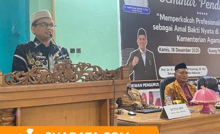 Kemenag Pinrang Dorong Profesionalisme Guru PAI di Seminar Pendidikan Usia 80 Kemenag RI