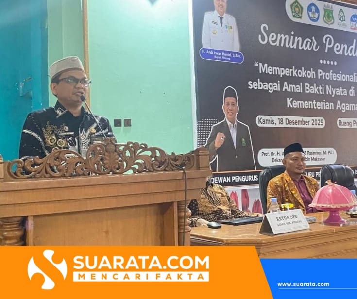 Kemenag Pinrang Dorong Profesionalisme Guru PAI di Seminar Pendidikan Usia 80 Kemenag RI