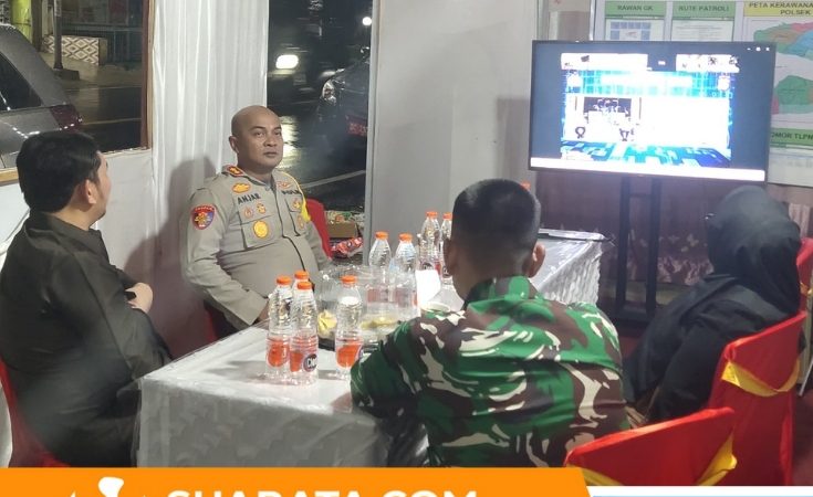 Kapolres Polman Hadiri Vicon Pemantauan Kamtibmas Malam Tahun Baru 2026, Situasi Aman dan Kondusif