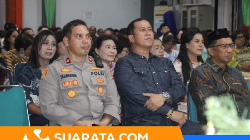 Waka Polres Parepare Hadiri Ibadah Natal Perdana DPP Masyarakat Kawanua Sehati