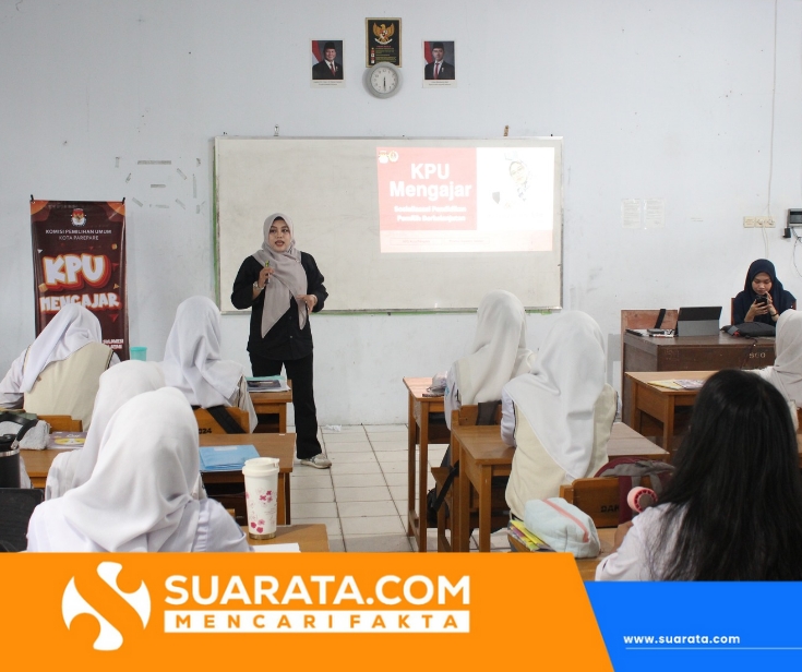 Kalmasyari Edukasi LUBER JURDIL Lewat Program KPU Mengajar di SMAN 4 Parepare
