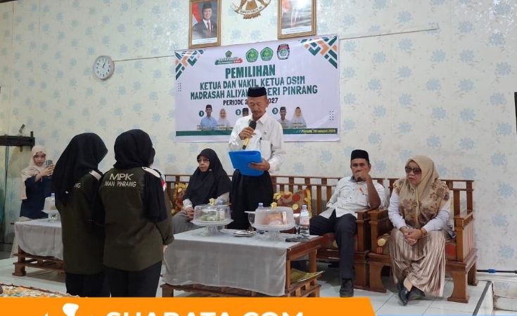 Demokrasi Pelajar Tetap Jalan, MAN Pinrang Gelar Pemilihan Ketua OSIM di Tengah Rehabilitasi Gedung