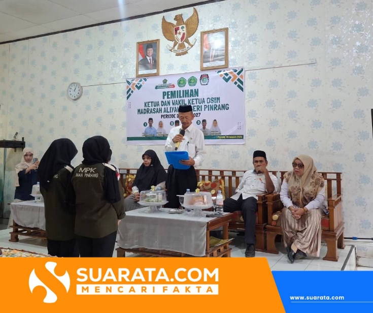 Demokrasi Pelajar Tetap Jalan, MAN Pinrang Gelar Pemilihan Ketua OSIM di Tengah Rehabilitasi Gedung