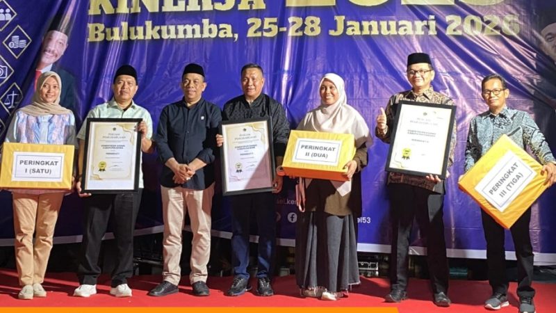 Kemenag Pinrang Raih Terbaik III Humas Award 2025 Tingkat Sulsel