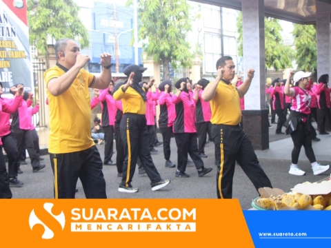 Olahraga Bersama, Cara Polres Parepare Redakan Kejenuhan Personel