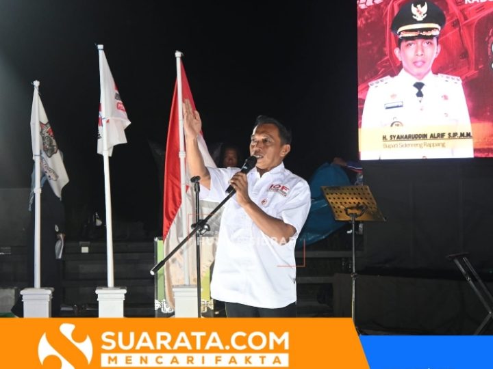 Disaksikan Bupati Syaharuddin, Pengurus IOF Sidrap Dilantik di Kawasan Wisata PLTB