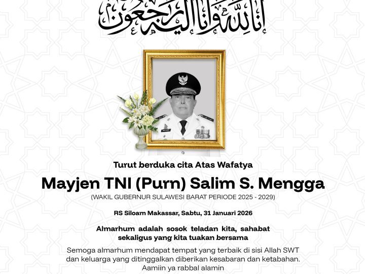 Kabar Duka: Wakil Gubernur Salim S. Mengga Wafat di RS Siloam Makassar, Gubernur Suhardi Duka Sampaikan Duka Mendalam