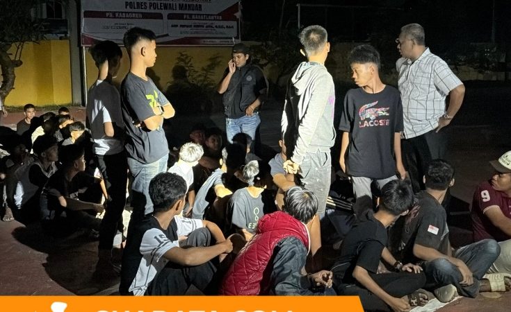 Tawuran Dini Hari di Matakali Polman, 38 Pemuda Diamankan Polisi