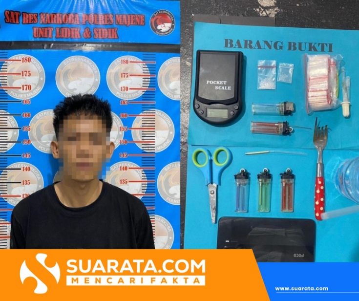 Penggerebekan Pagi Hari di Pamboang, Polisi Amankan Pengguna Sabu Asal Majene