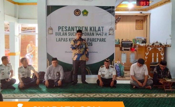 Menebar Kebaikan di Balik Jeruji, Lapas Parepare Gelar Pesantren Kilat Awal Ramadan