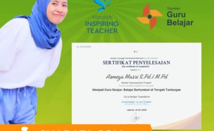 Asmega Masri, Guru MAN Pinrang, Lolos Program Wardah Inspiring Teacher (WIT).