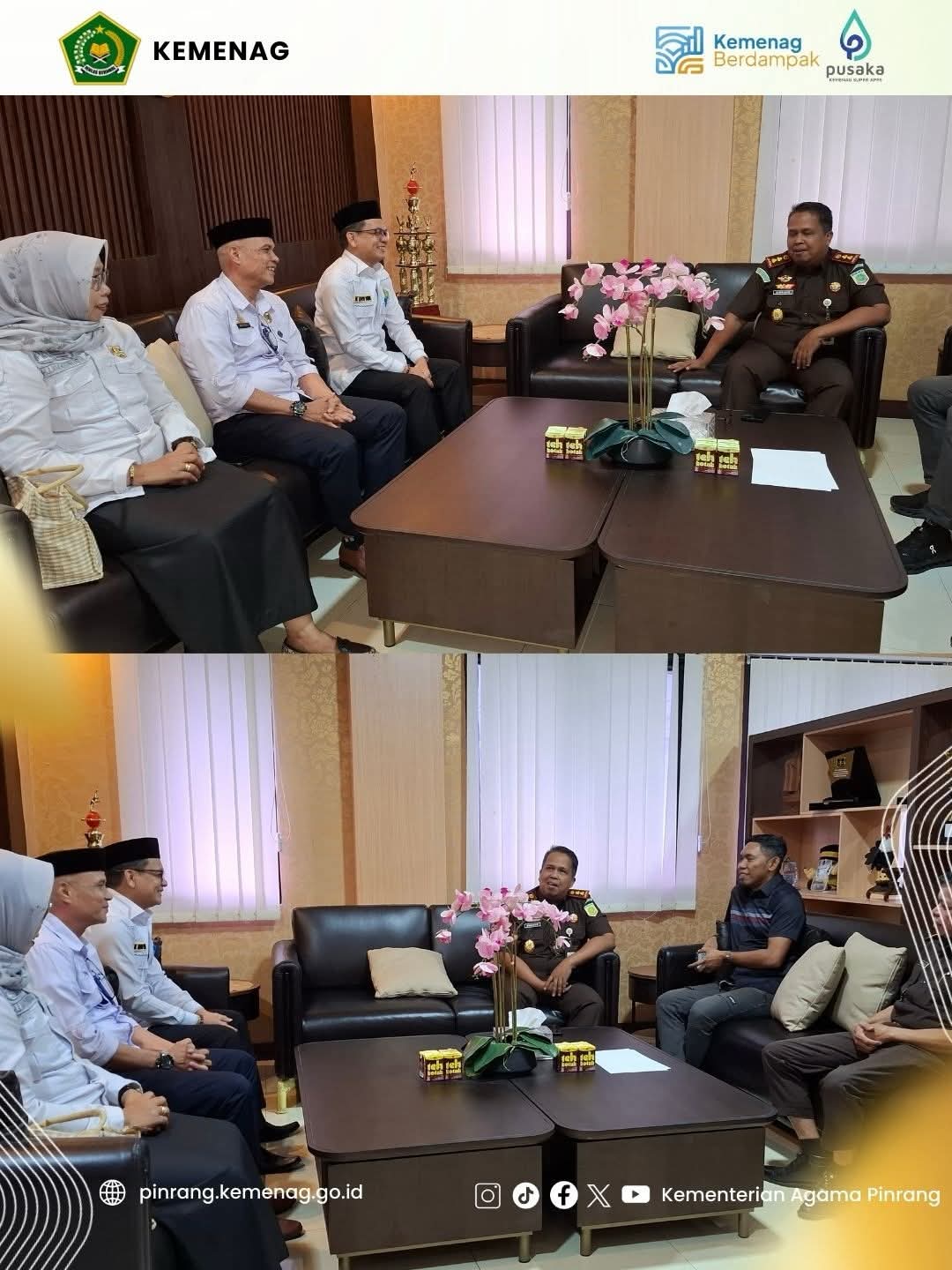 Sinergi Strategis, Kemenag dan Kejari Pinrang Komitmen Ciptakan Daerah Kondusif