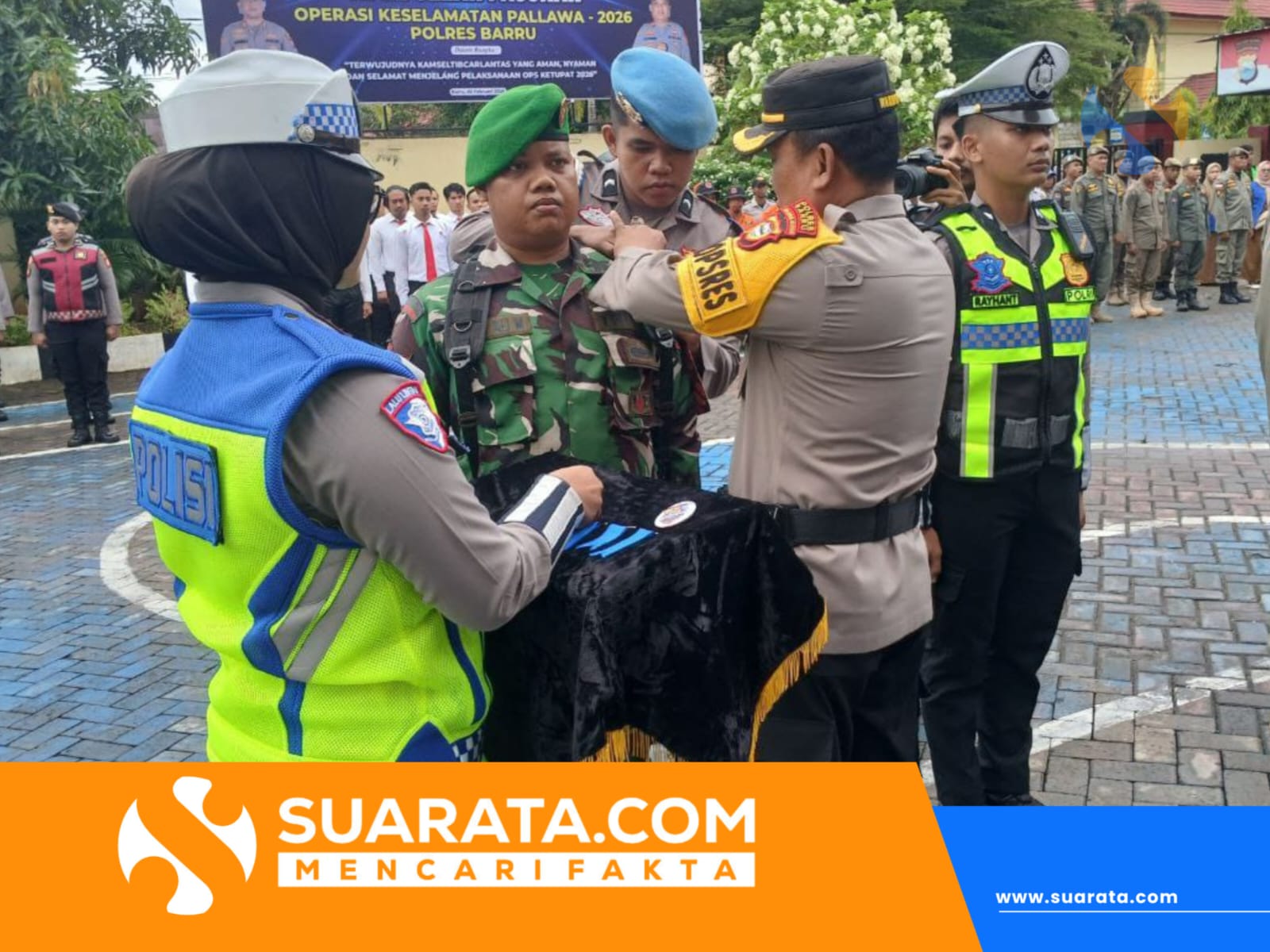 Personel Kodim 1405/Parepare Ikuti Apel Gelar Pasukan Operasi Keselamatan Pallawa 2026