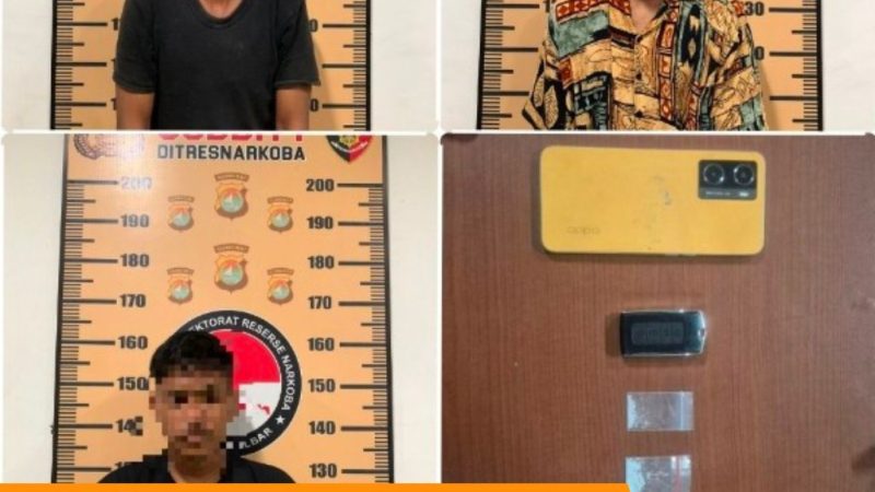 Ditnarkoba Polda Sulbar Ungkap Jaringan Narkoba, Tiga Terduga Diamankan
