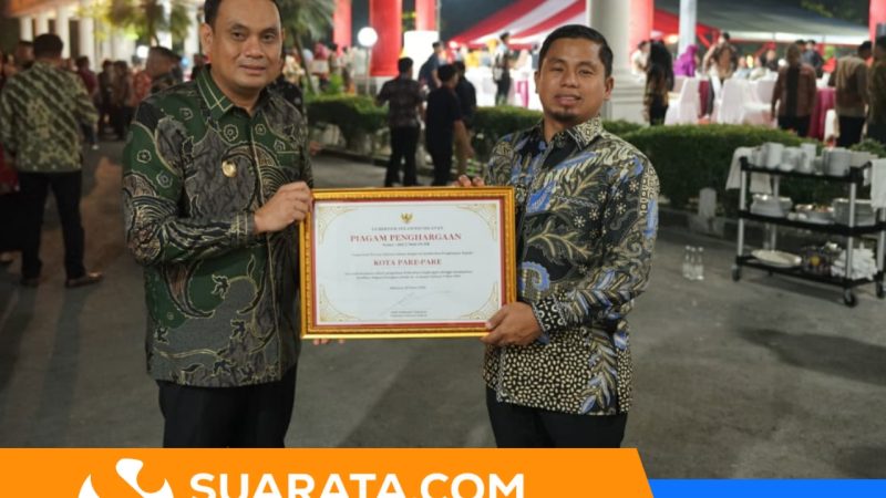 Raih Sertifikat Menuju Kota Bersih dan Turunkan Kemiskinan, Pemkot Parepare Diganjar Apresiasi Pemprov Sulsel