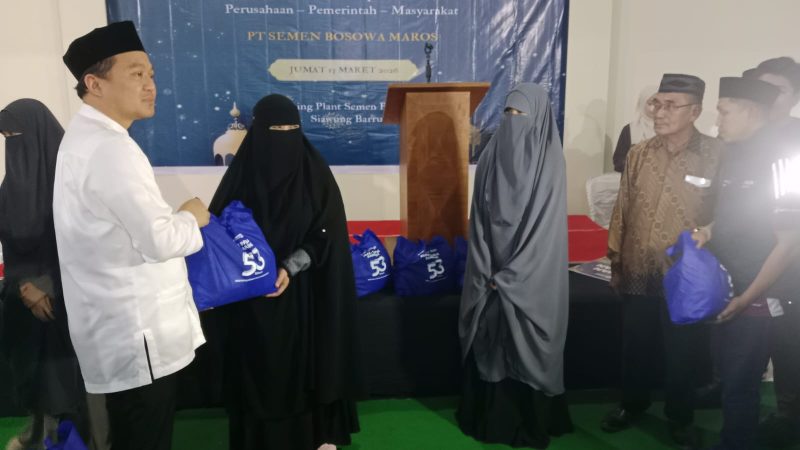 Gelar Buka Puasa dan Salurkan Sembako, PT Semen Bosowa Wujudkan Kepedulian dan Kebersamaan