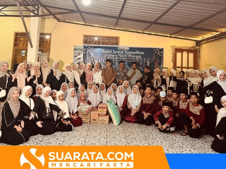 Lentera MAN Pinrang Tebar Kebaikan di Bulan Suci, Gelar Baksos Ramadhan di Panti Asuhan Baramuli