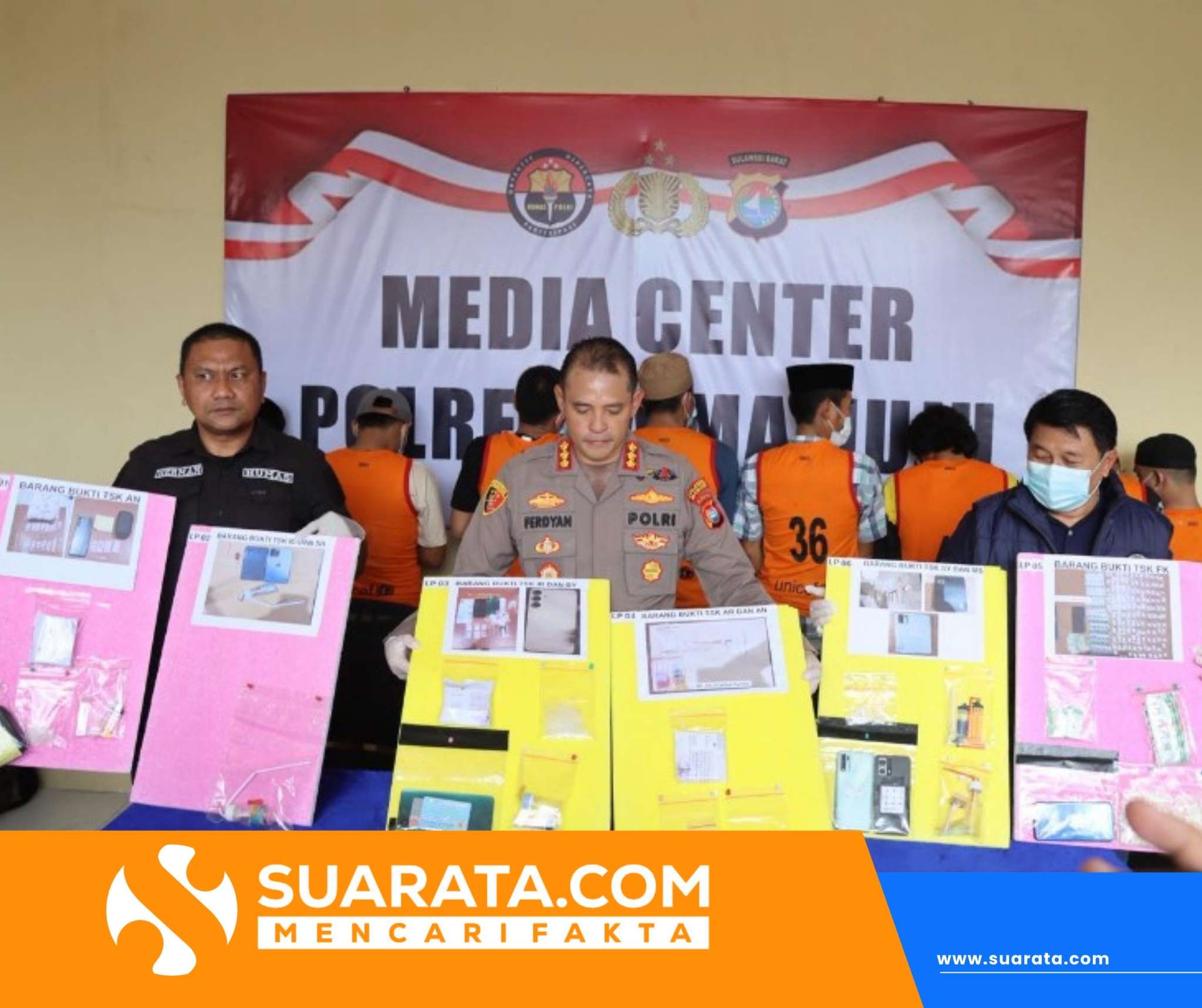 Polresta Mamuju Bongkar Peredaran Sabu dan Obat Berbahaya