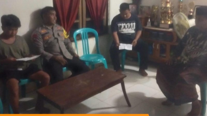 Bhabinkamtibmas Tonyaman Mediasi Kasus Penganiayaan, Berakhir Damai