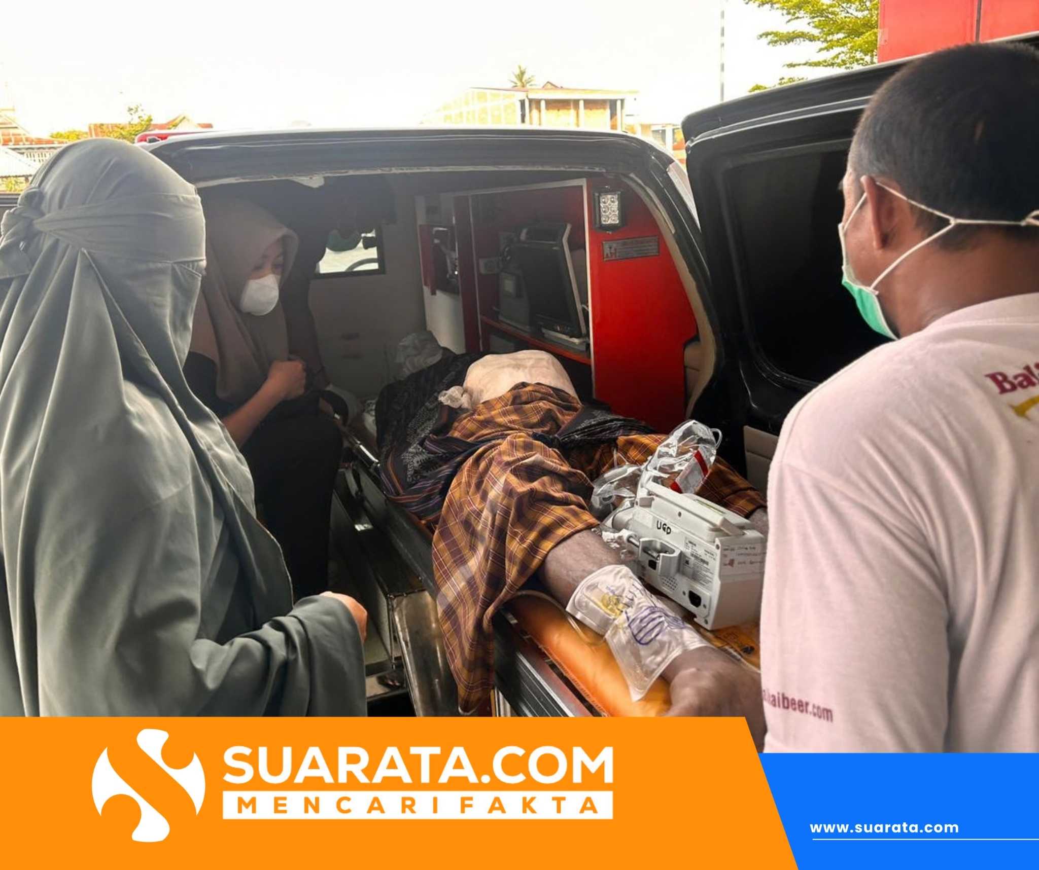 Bentor Bersenggolan di Pasar Wonomulyo, Sopir Ditikam Parang hingga Kritis