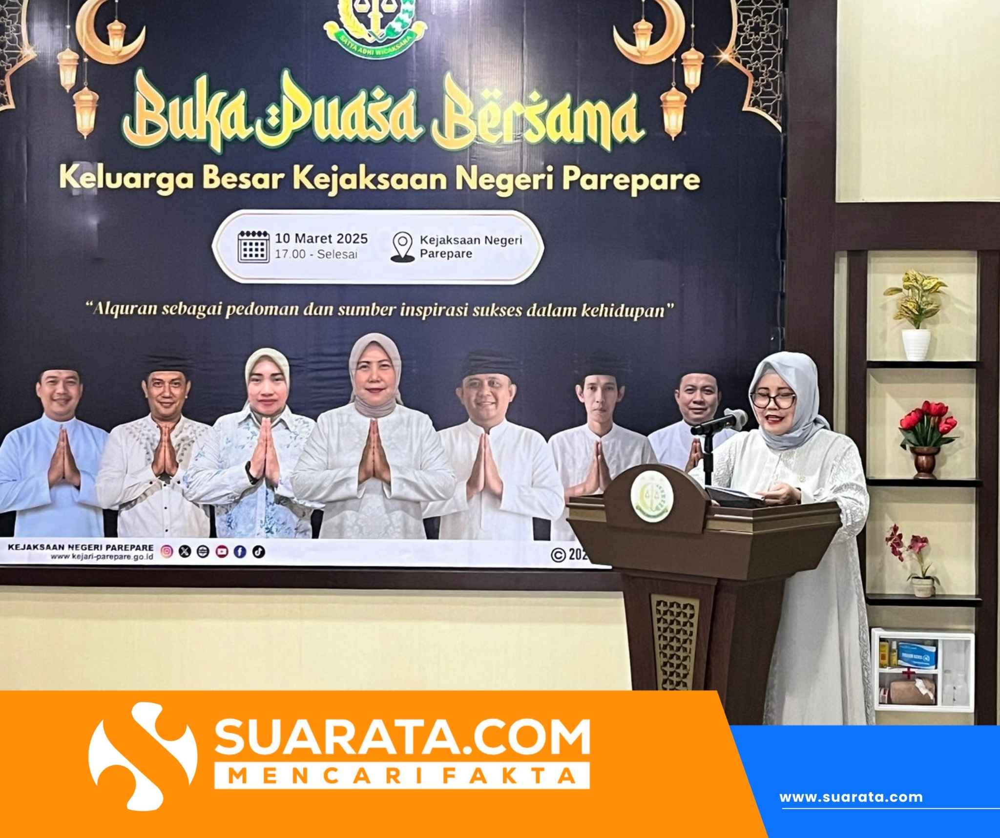 Pererat Sinergi Kejari Parepare Gelar Buka Puasa Bersama Forkopimda dan Peringati Nuzulul Qur’an