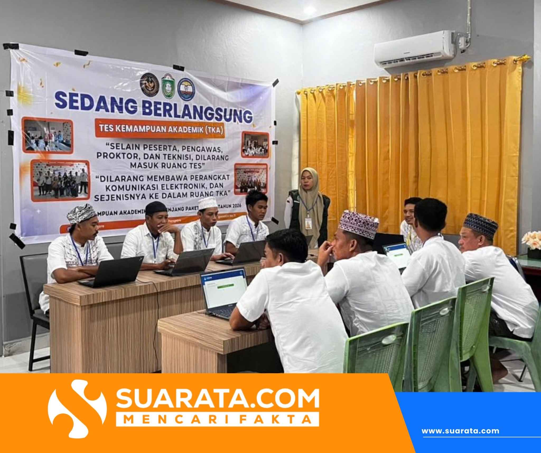 Warga Binaan Lapas Parepare Ikuti Simulasi Tes Kemampuan Akademik (TKA) Secara Online