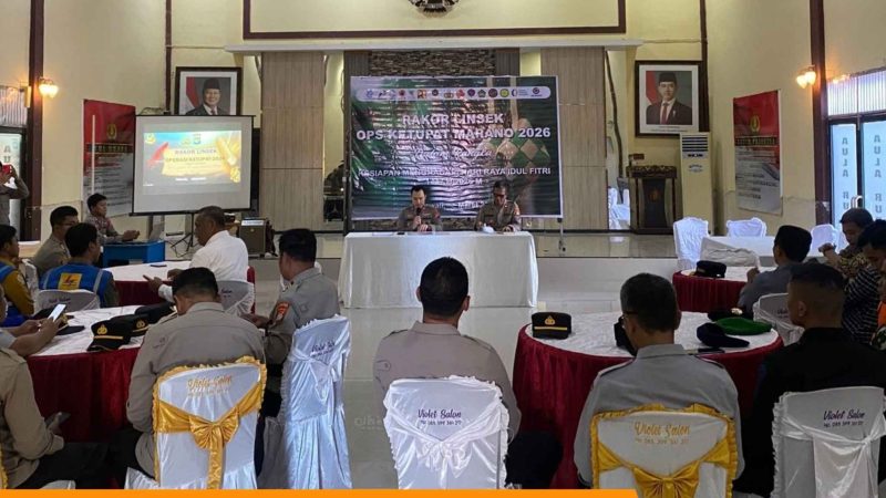 Polres Polman Gelar Rakor Linsek Jelang Operasi Ketupat Marano 2026