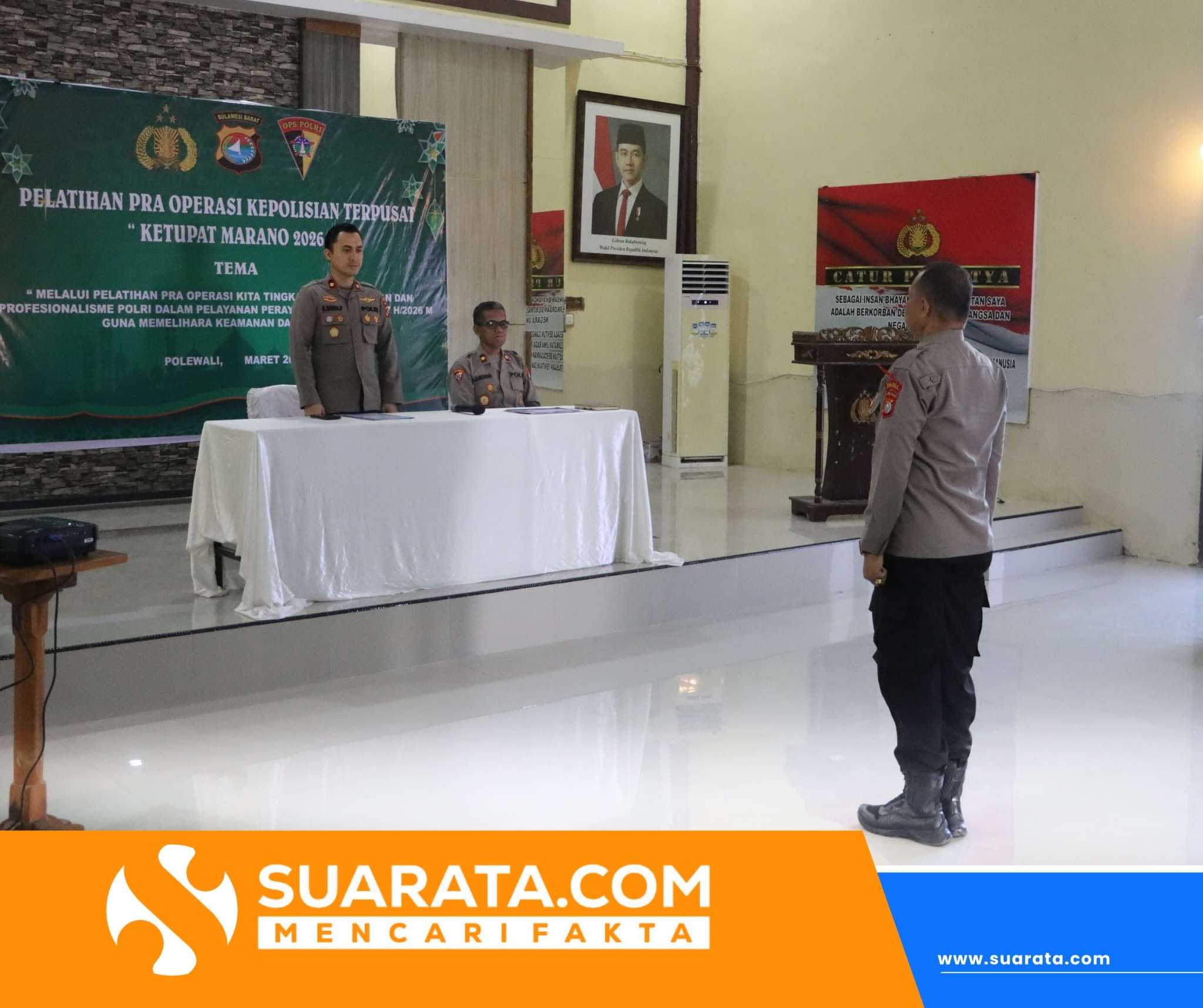 Wakapolres Polman Pimpin Latpra Ops Ketupat Marano 2026