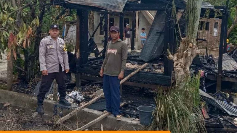 Kebakaran Hanguskan Kios Kosong di Campalagian, Diduga Dipicu Sabut Kelapa