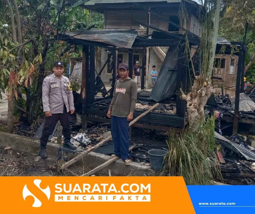 Kebakaran Hanguskan Kios Kosong di Campalagian, Diduga Dipicu Sabut Kelapa