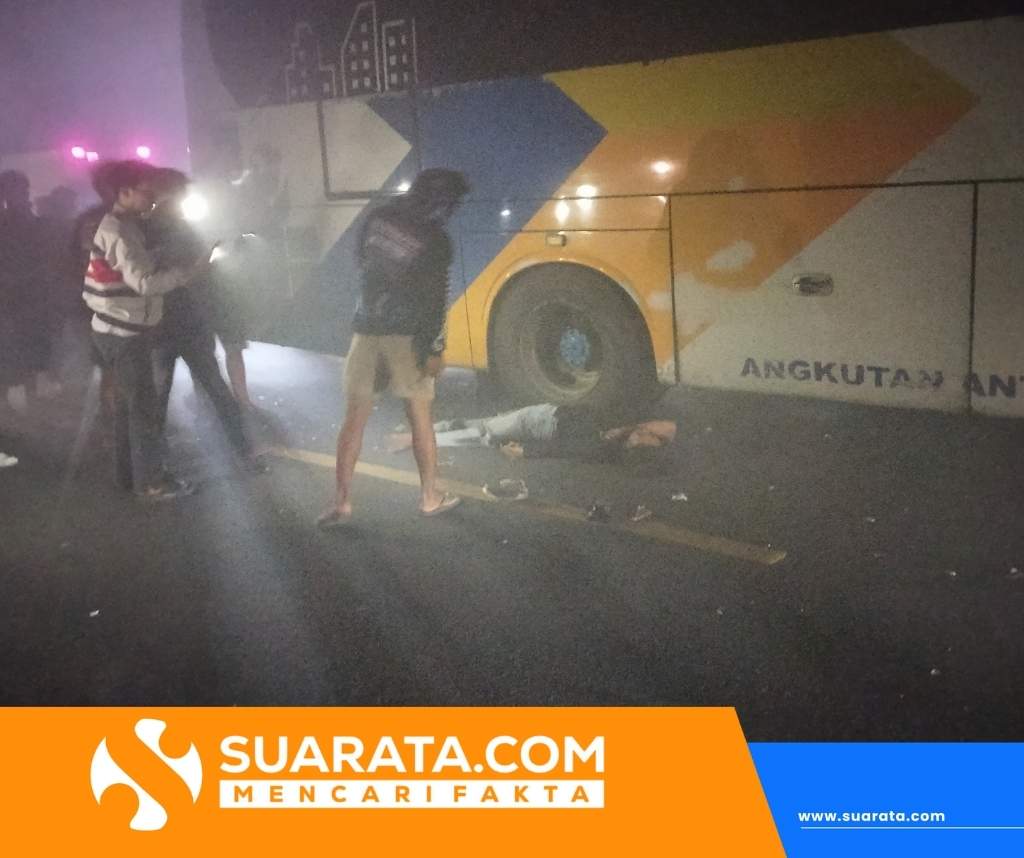 Pemuda 22 Tahun Tewas Tabrak Bus Damri di Tinambung Polman