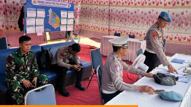 Satgas Propam Cek Kehadiran Personel di Wonomulyo Di Posko Pelayanan Ops Ketupat Marano 2026