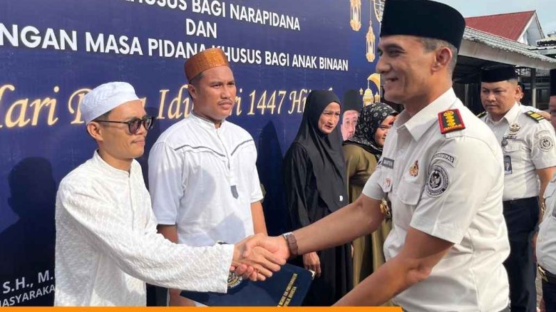 Lapas Parepare Laksanakan Shalat Idul Fitri 1447 H dan Serahkan Remisi Khusus kepada 320 WBP