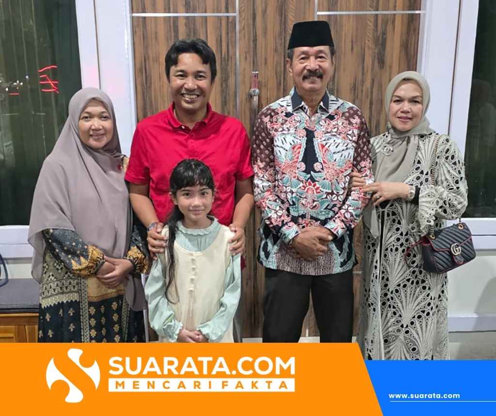 Potret Keakraban 2 Tokoh Luwu Utara pada Momentum Idulfitri, Satu Mantan Bupati, yang Satu Bupati Saat Ini