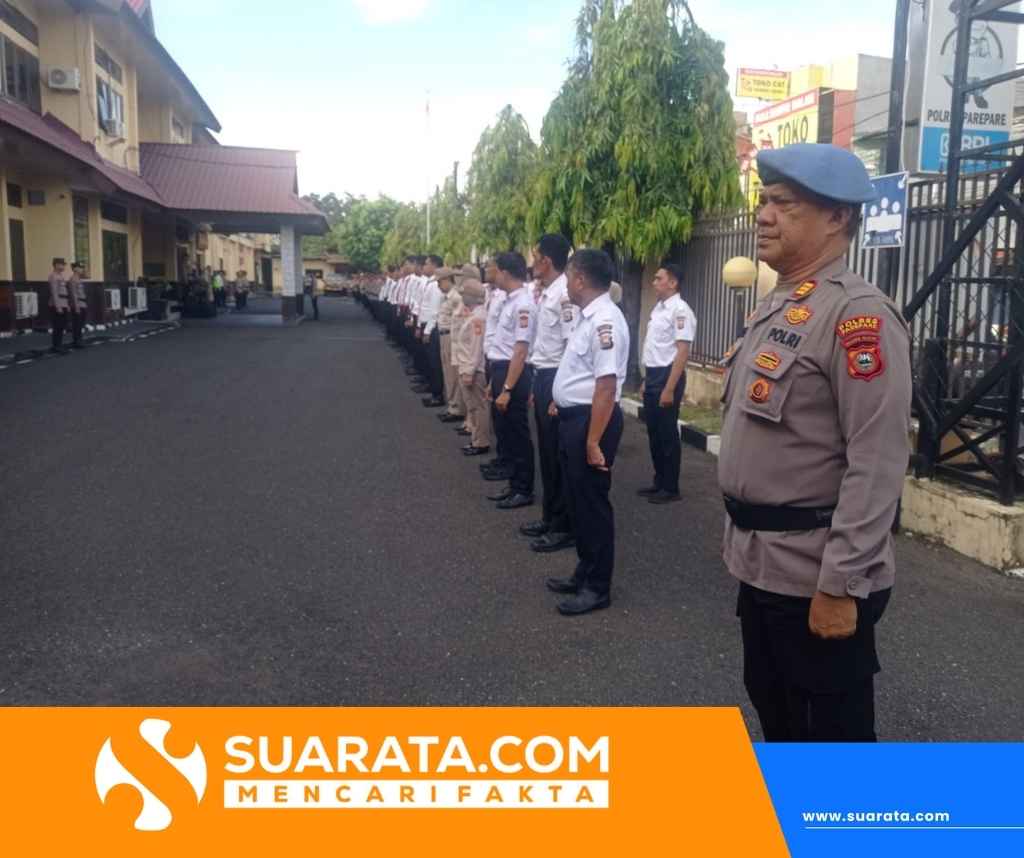 Polres Parepare Gelar Apel Siaga Kamtibmas, Bersiap Hadapi Berbagai Agenda dan Isu Nasional