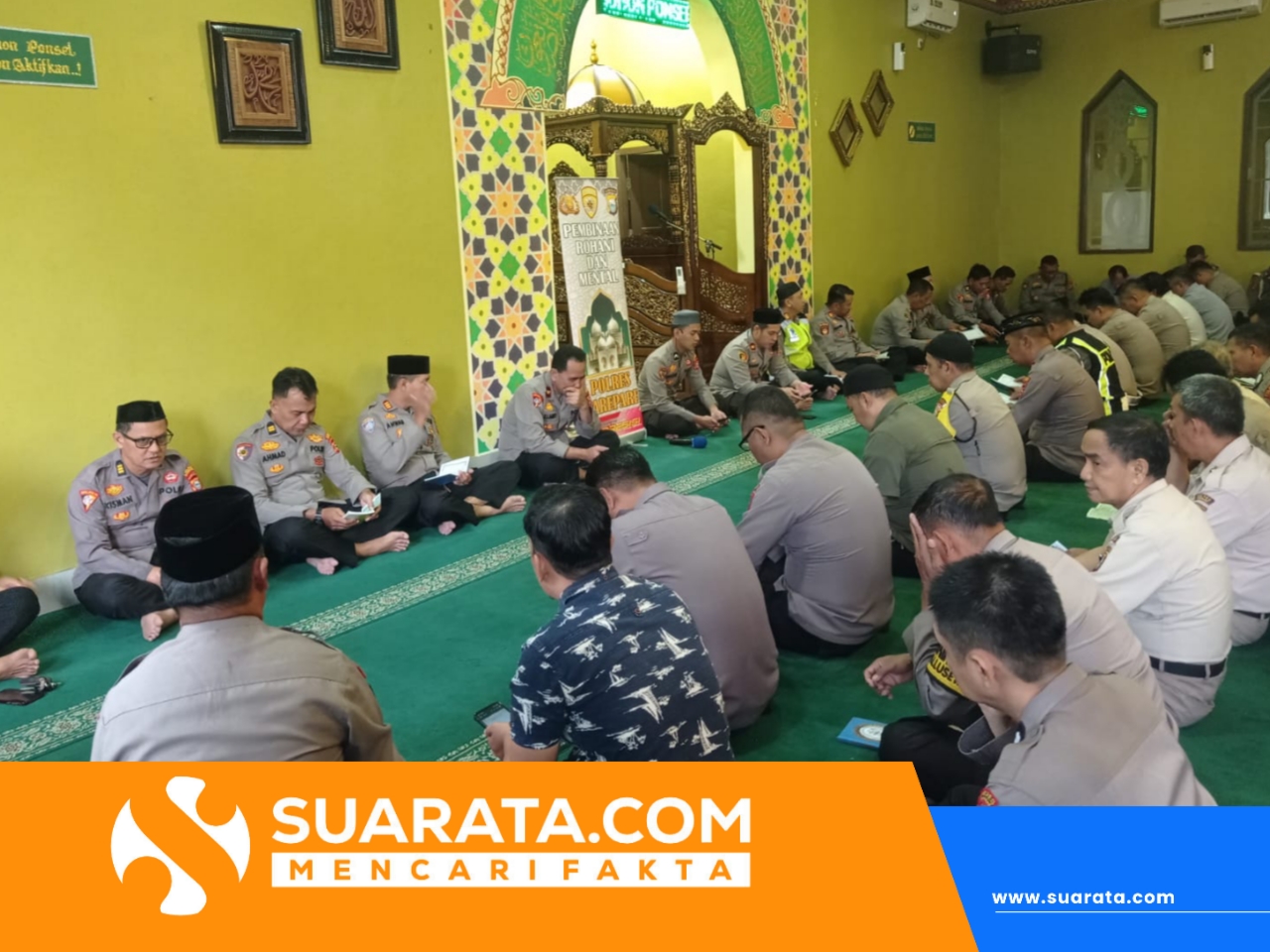 Pembinaan Rohani dan Mental, Personel Polres Parepare Kembali Laksanakan Yasinan Bersama