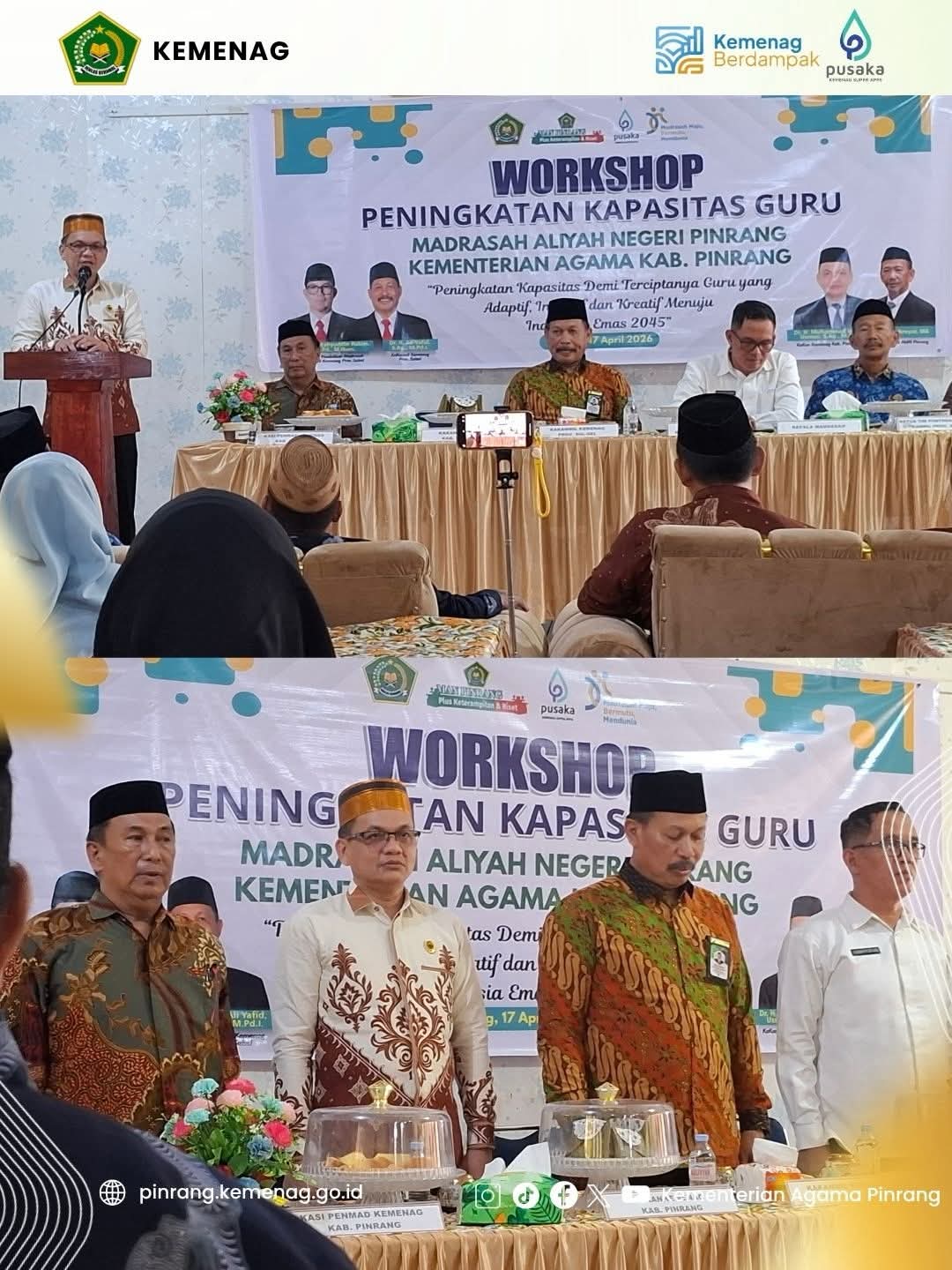 Kakan Kemenag Pinrang: Guru Adalah Ruh Utama Transformasi Kualitas Pendidikan Madrasah