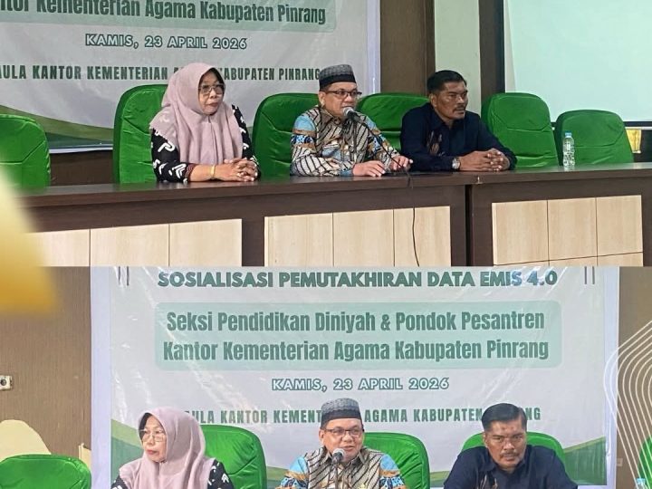 Jelang Deadline 31 Mei, Kemenag Pinrang Pacu Pemutakhiran EMIS